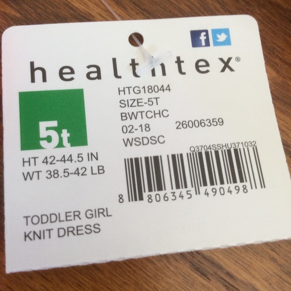 NWT Healthtex Girls Dress, Sz 5T - Picture 6 of 6